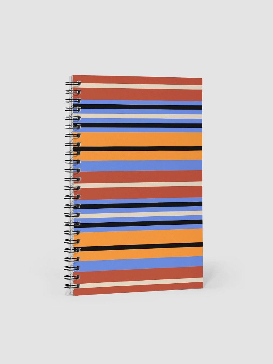 Flat Colored Artistic Line Pattern Design Spiral Notebook product image (1)