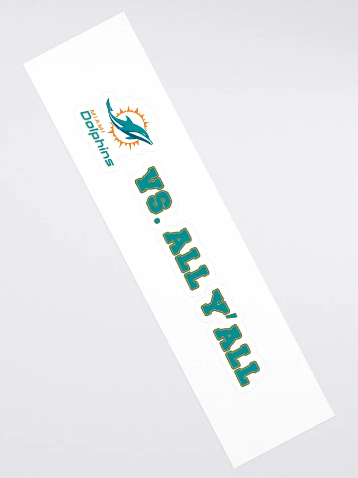 Dolphins Vs. All Y'all Miami Football Rivalry Design product image (2)
