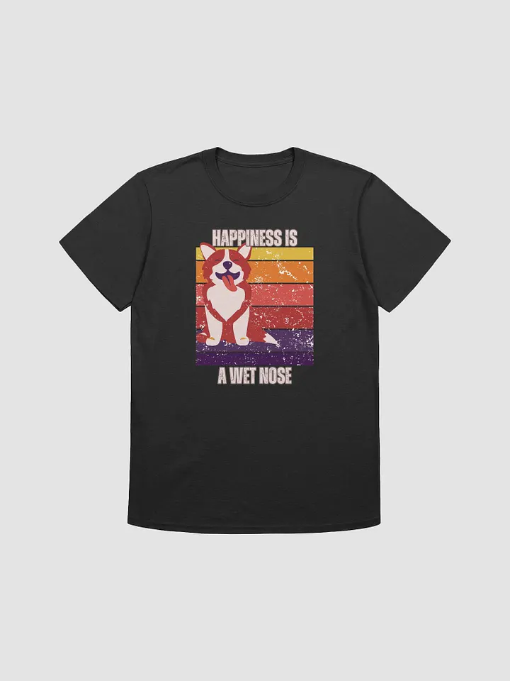 Happiness is a Wet Nose – Retro Dog Lover T-Shirt product image (2)