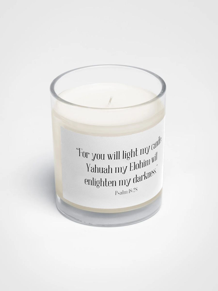Inspirational Psalm 18:28 Soy Wax Candle product image (2)