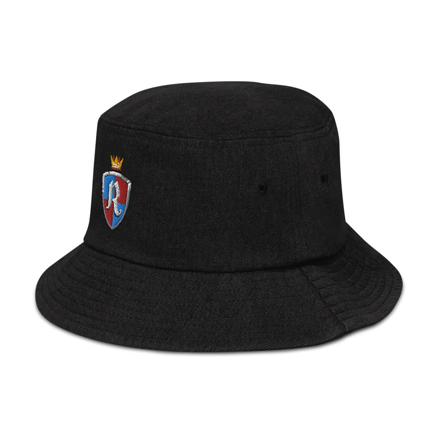 Crest Embroidered Denim Bucket Hat product image (7)