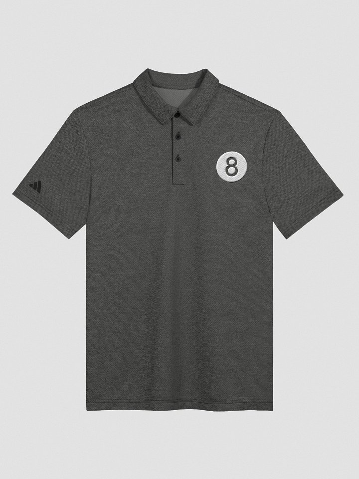 billiard pool embroidred 8 ball Adidas Space Dyed Polo Shirt by Adidas product image (1)