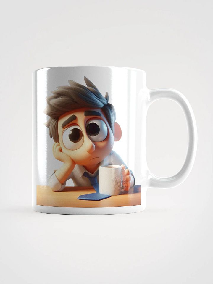 Bored Office Worker #Statement Glossy Mug - White product image (2)