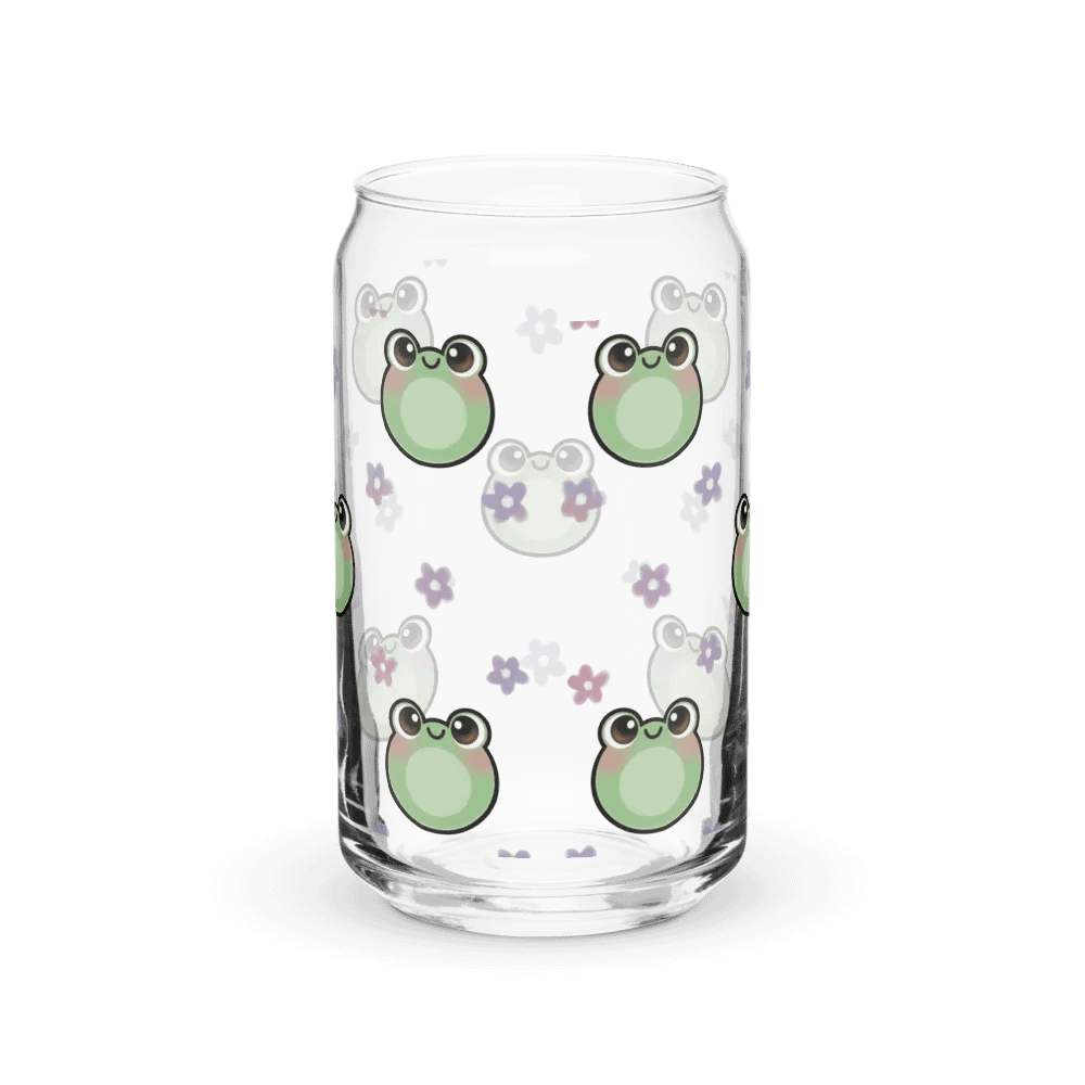 Froggy Pattern Glass Cup product image (38)