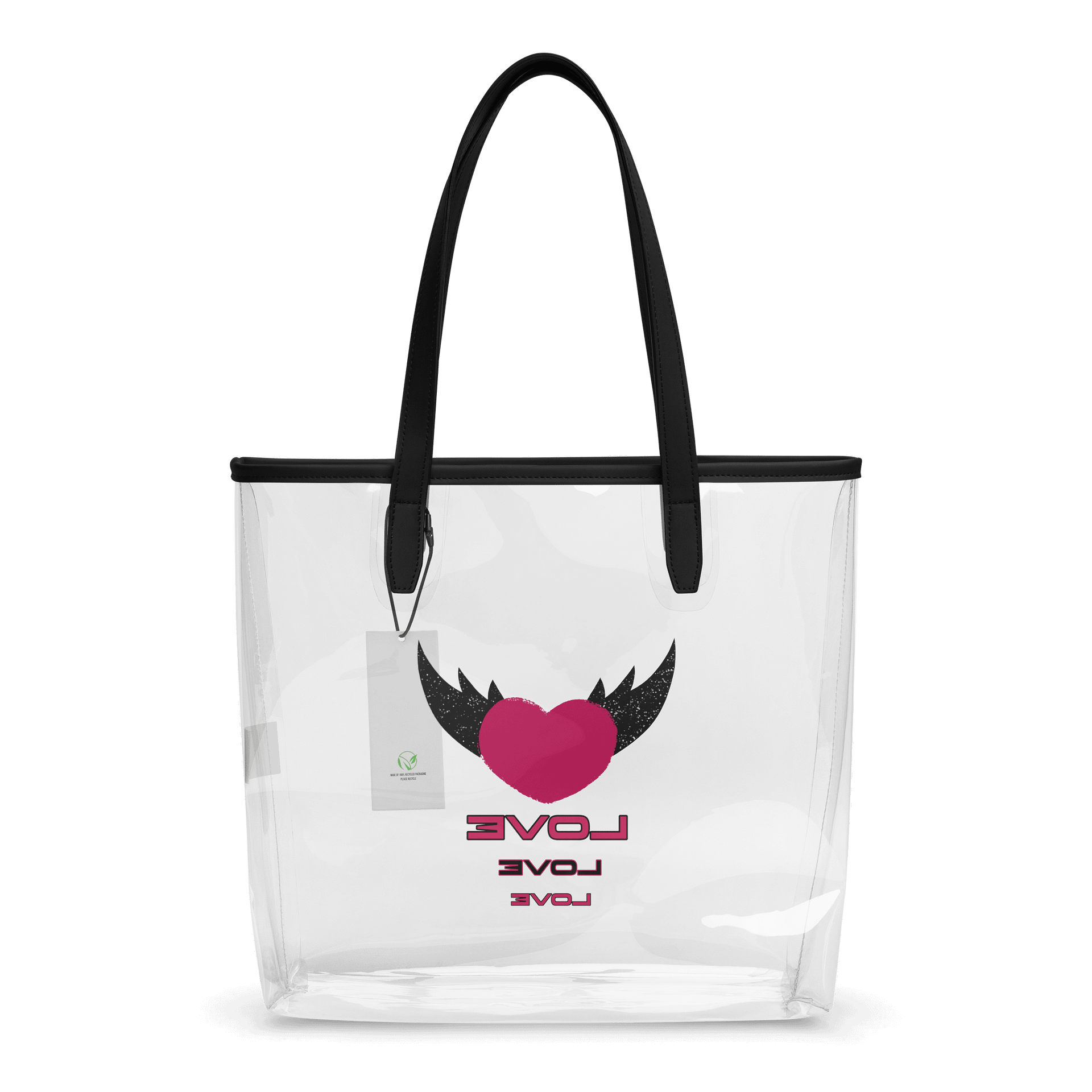 Love Wings Clear Tote Bag product image (2)
