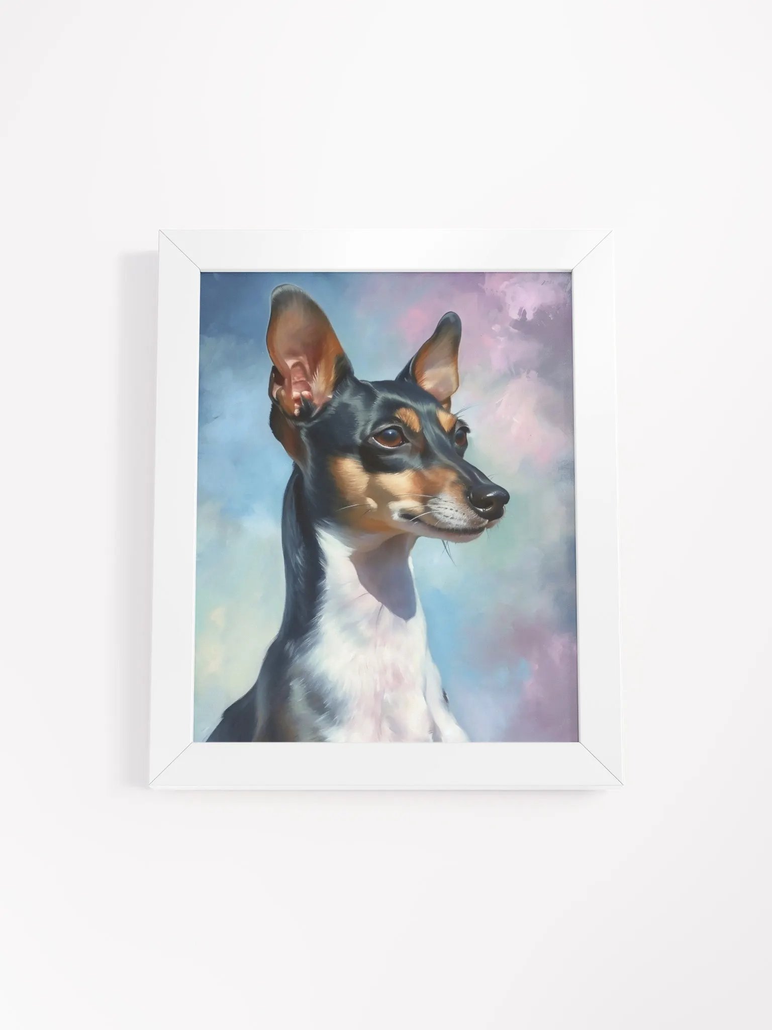 Ethereal Ears - Framed Artistic Dog Portrait product image (1)