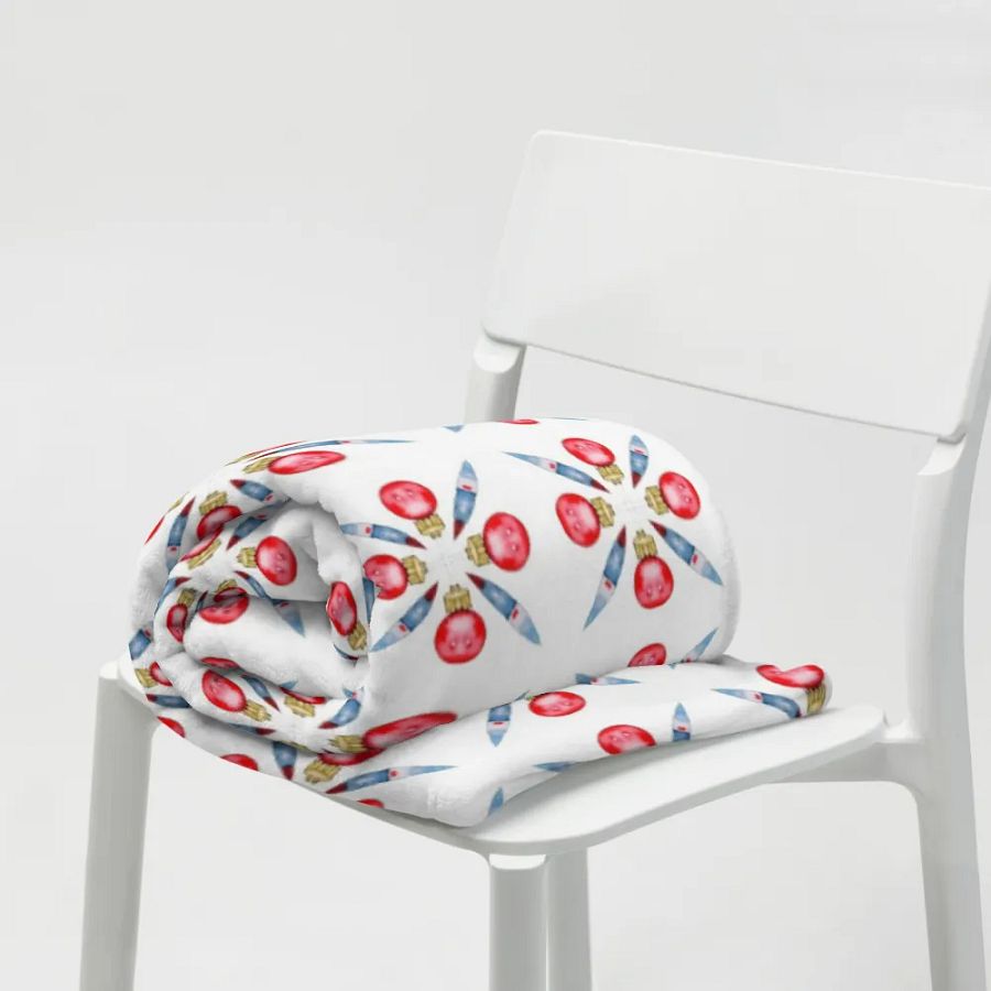 Festive Bauble Throw Blanket product image (8)