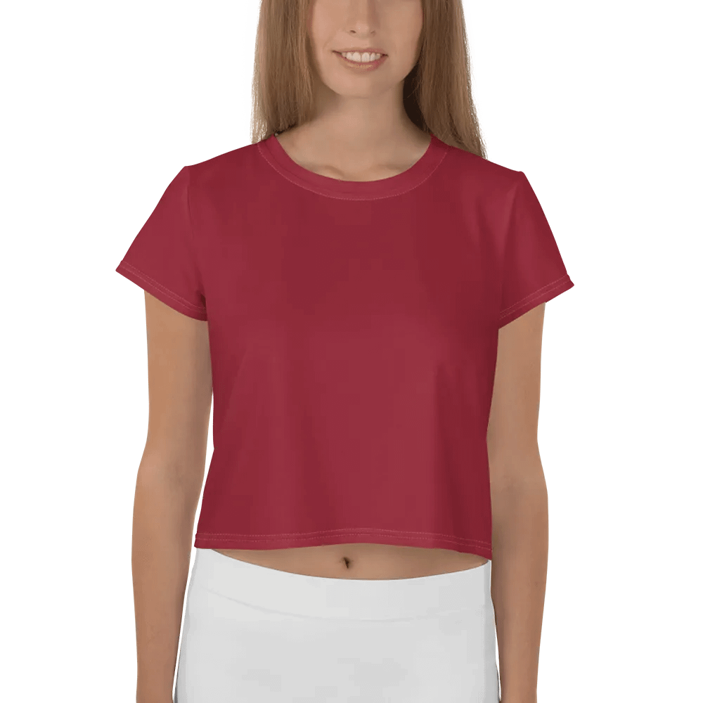 Straight To The Poinsettia Wine Crop Top product image (1)