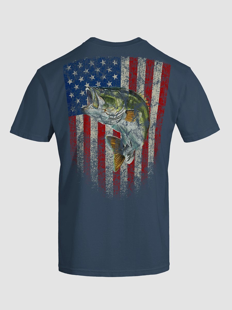 Bite Me Patriotic Fishing T-Shirt product image (74)