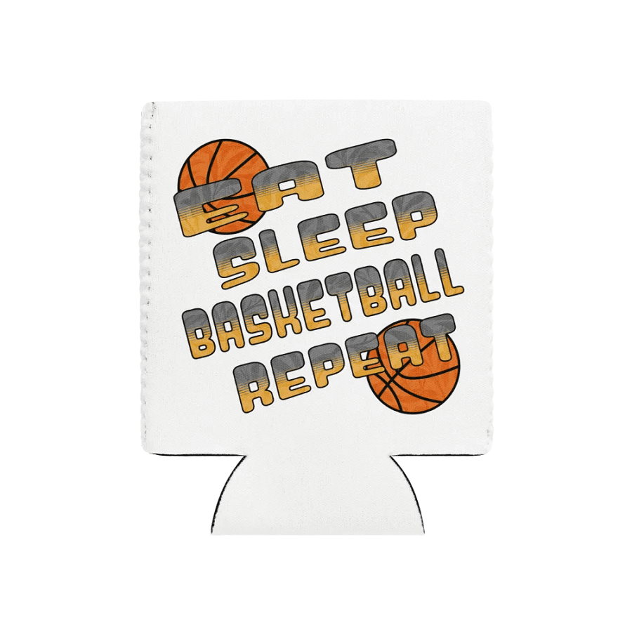 Eat Sleep Basketball Repeat Bliss Can Cooler product image (1)