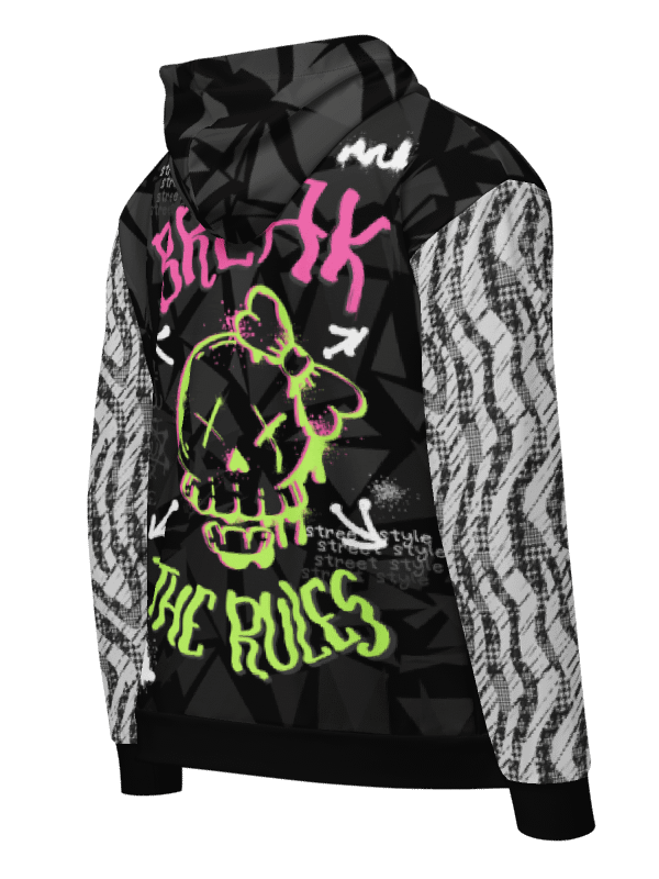 Break the rules | Recycled Unisex ZIP Hoodie product image (1)