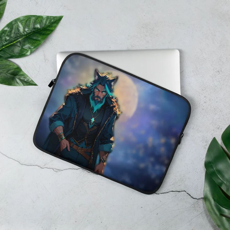 Moonlit Wolf Laptop Sleeve product image (2)