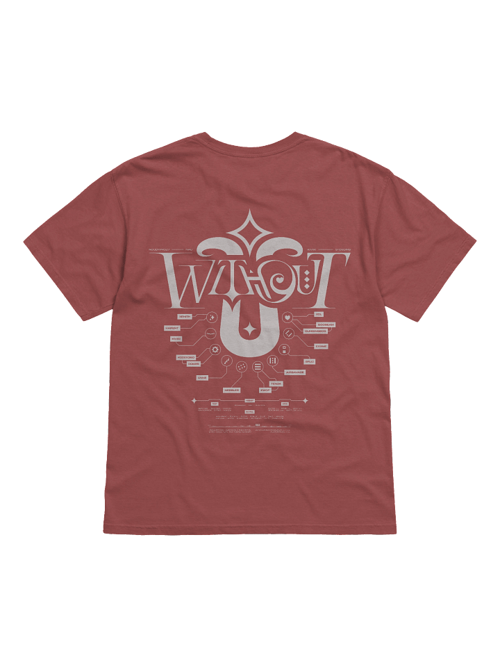 W/O U White/Brick Shirt product image (2)