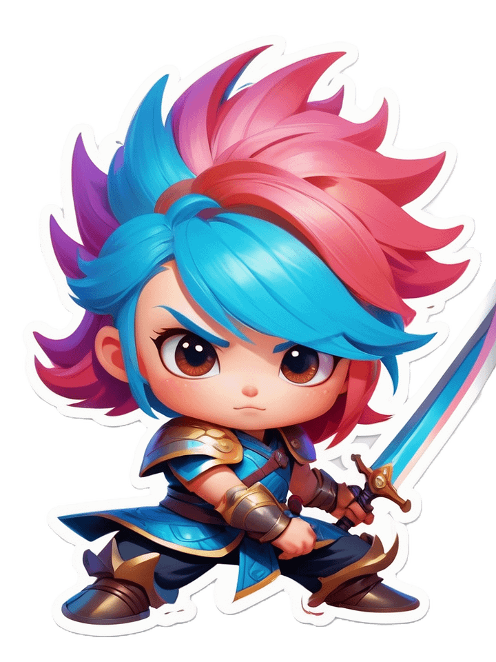 Chibi Warrior Set B - Pin Button Collection product image (2)