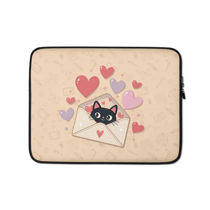 Feline Valentine Envelope - laptop SLEEVE product image (1)