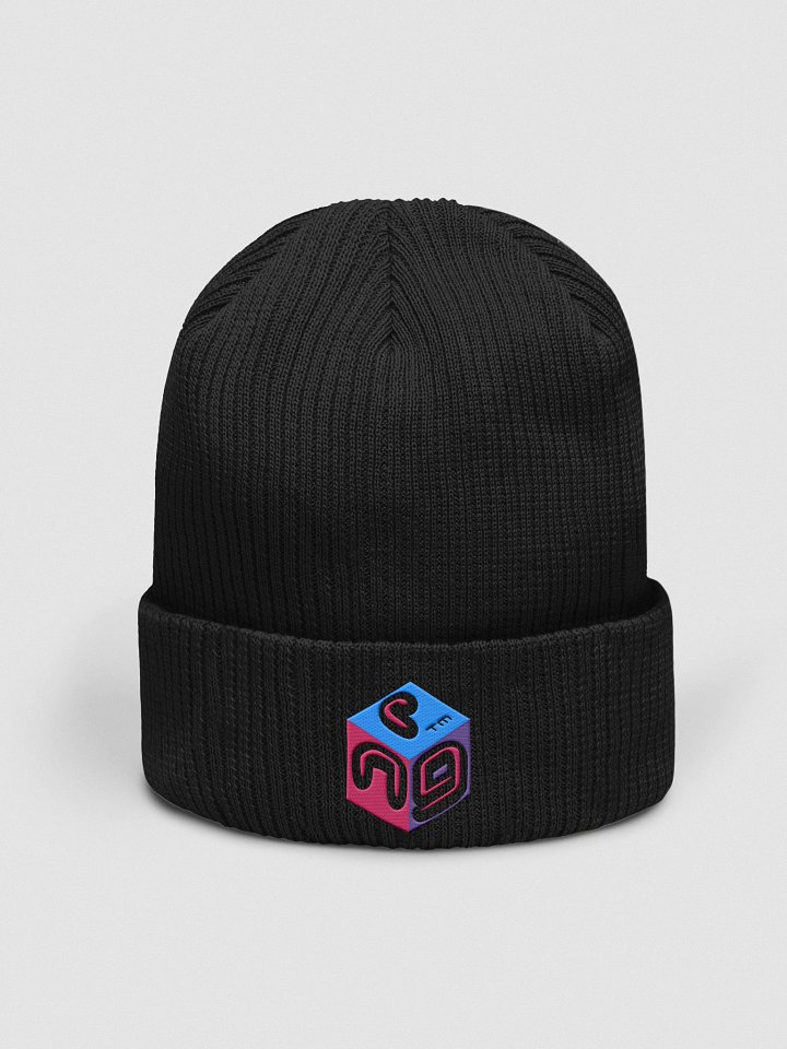 Next Generation Records Cube Logo Organic Ribbed Beanie product image (2)