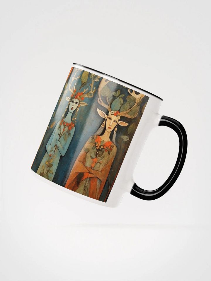 Whimsical Antlered Figures Ceramic Mug product image (15)