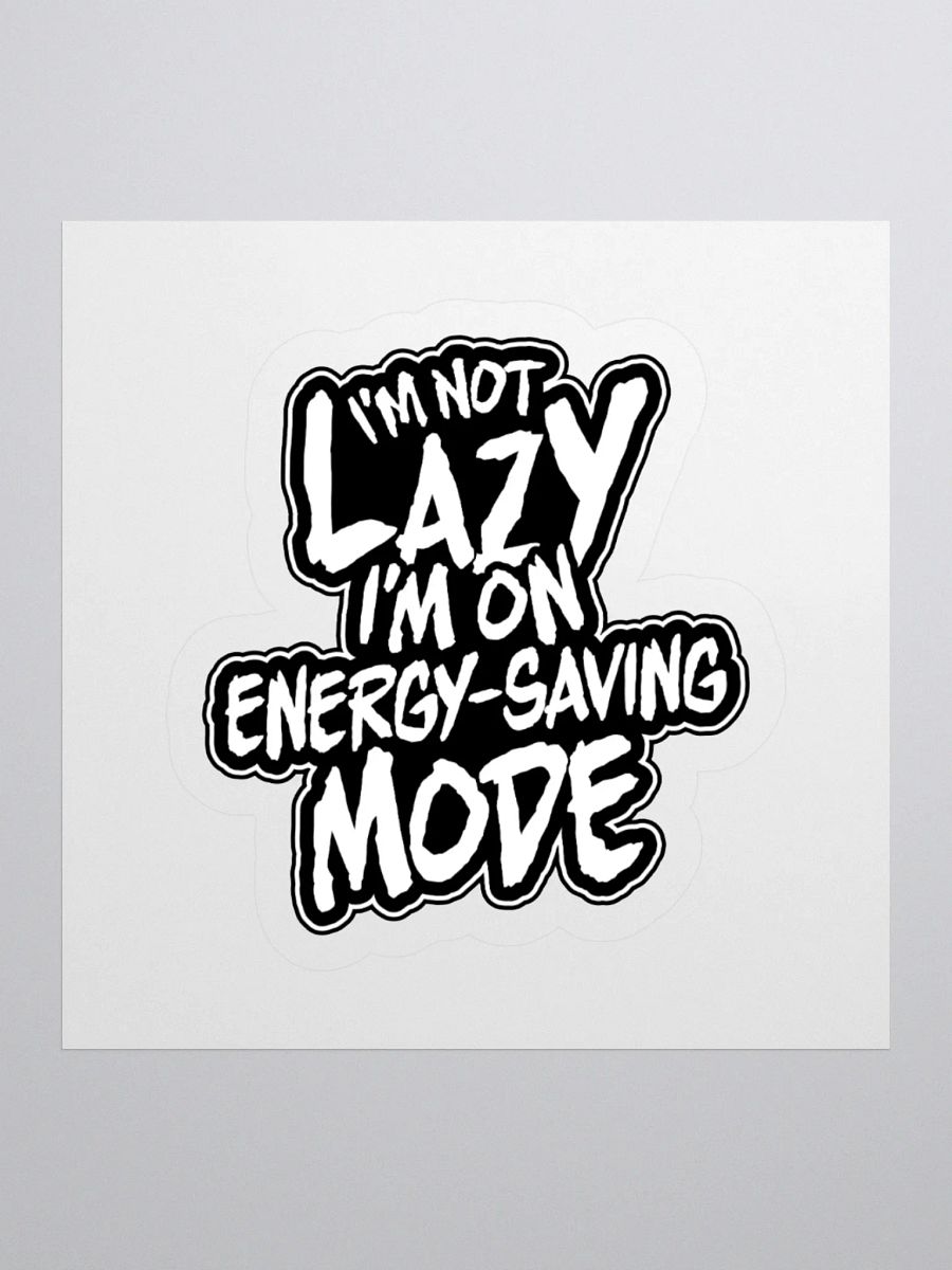 Funny Gamer Sticker – Energy-Saving Mode Engaged product image (2)