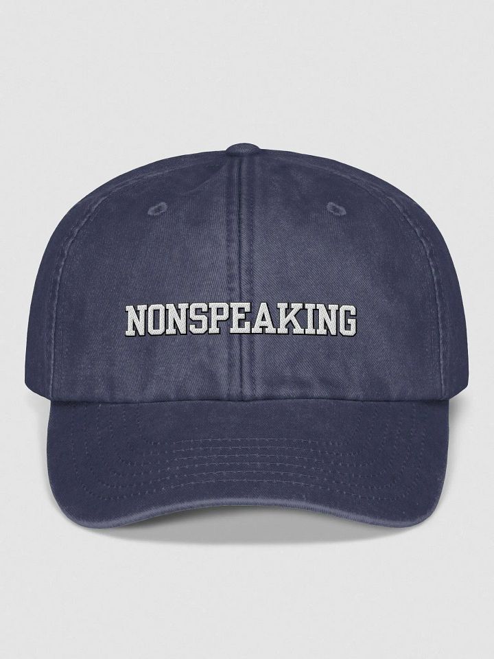 NONSPEAKING vintage dad hat product image (2)