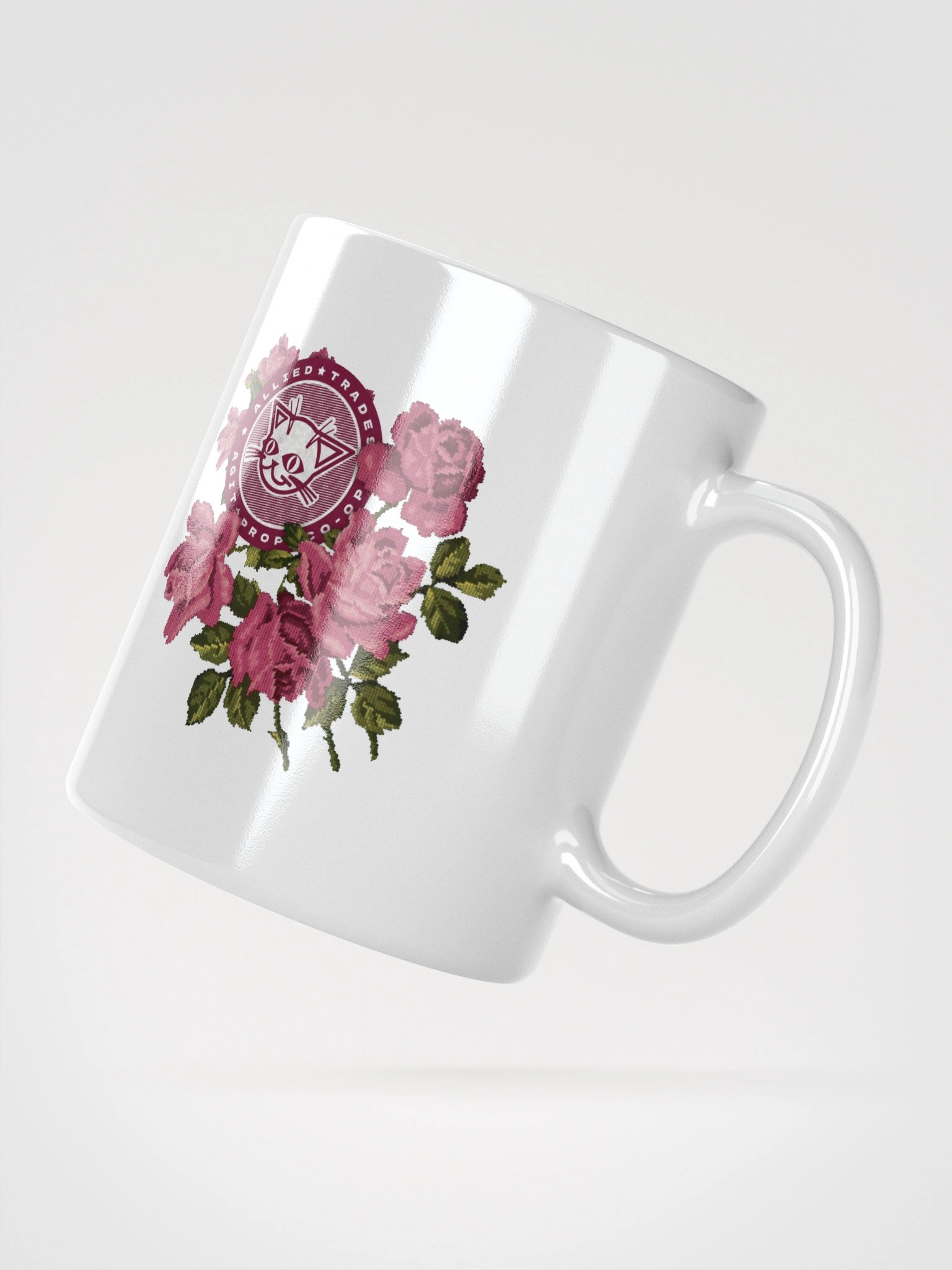Claws and Thorns Alli Cat Floral Coffee Mug product image (4)