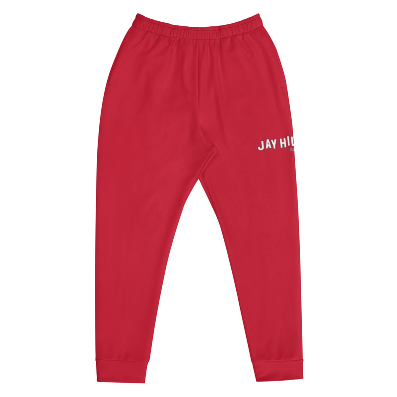 [JayHills] Men's Logo Joggers - Red