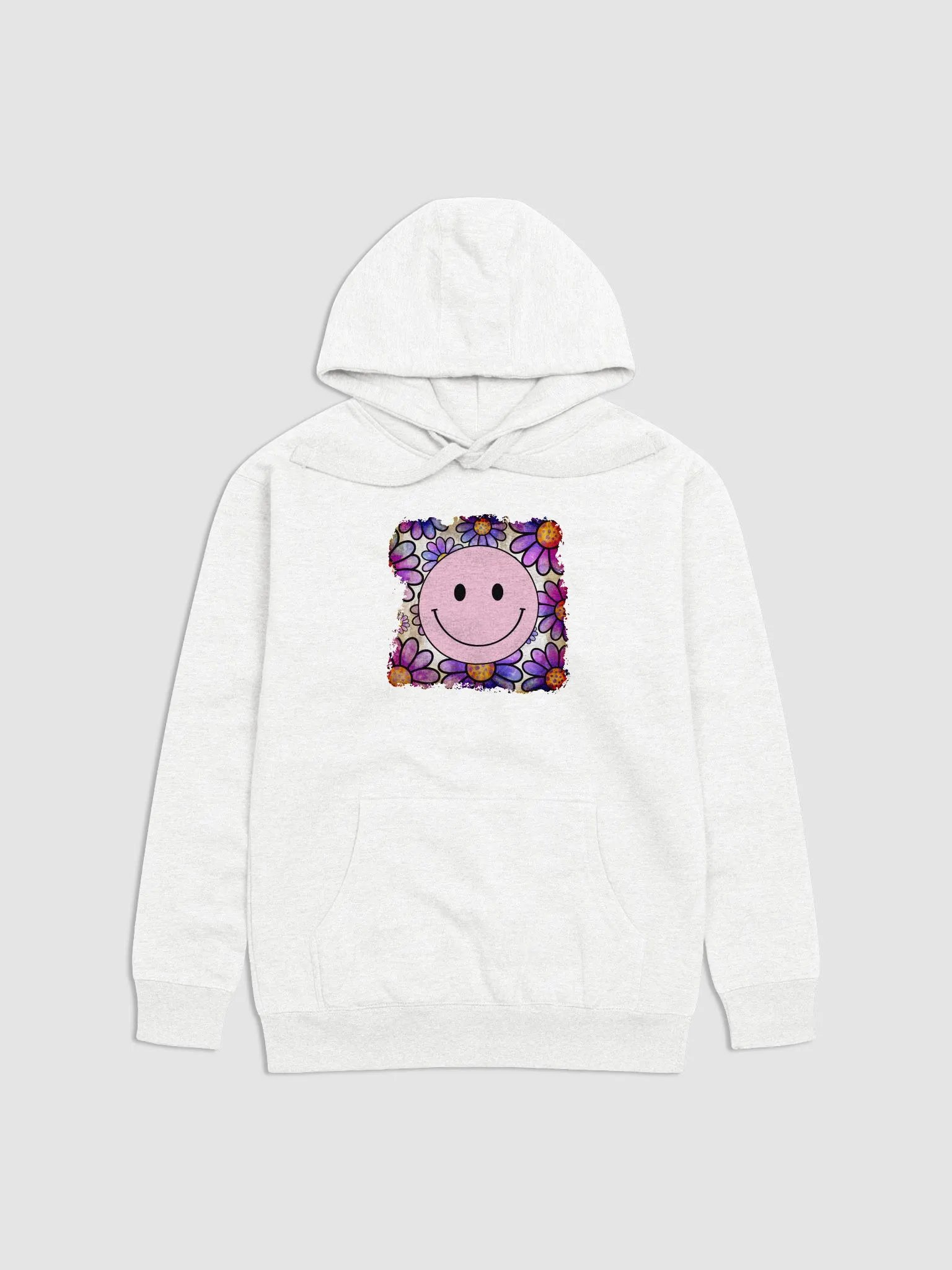 Light Pink Smiley Face Hoodie product image (2)