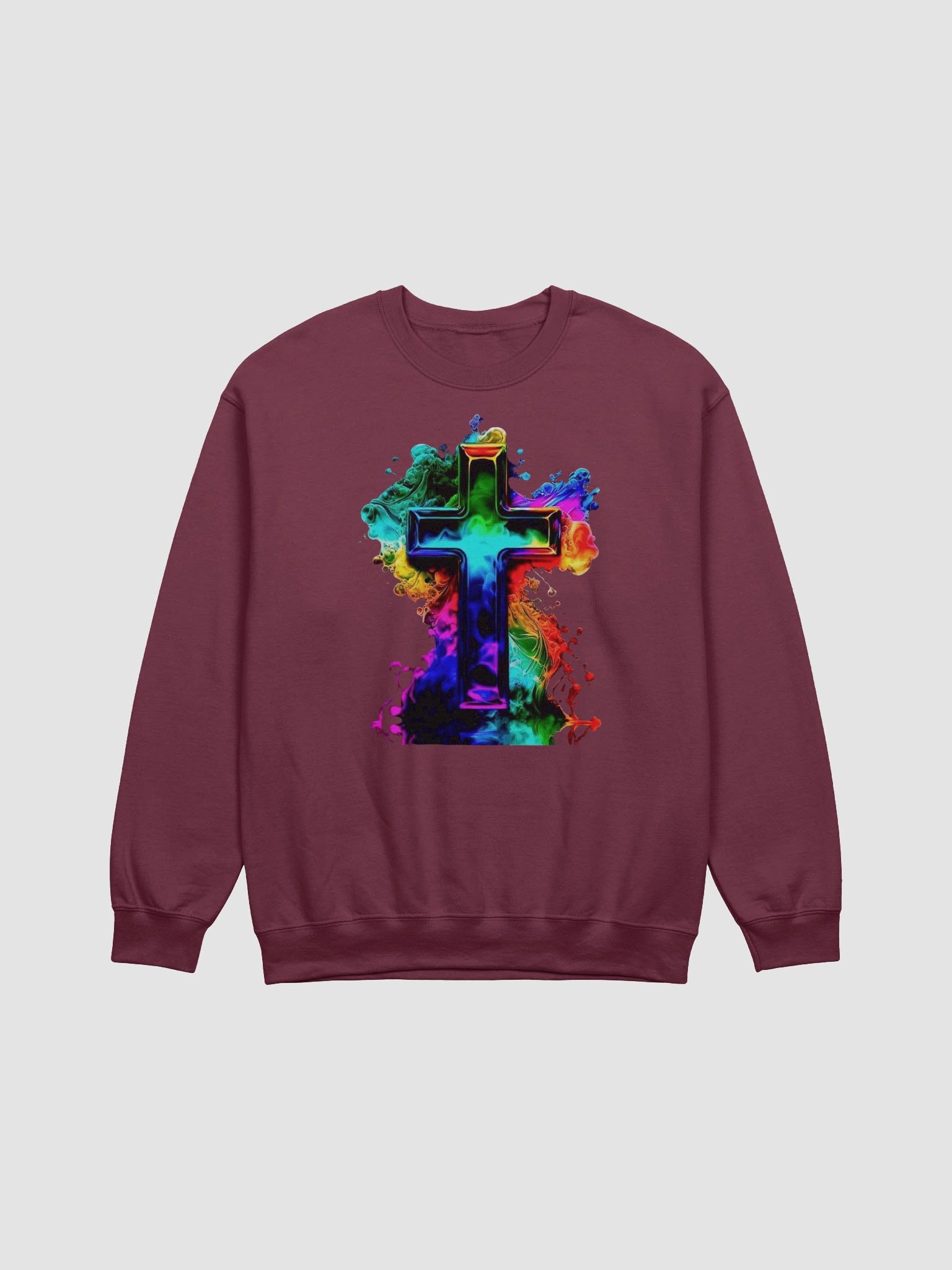 Chromatic Cross Unisex Crewneck Sweatshirt product image (1)