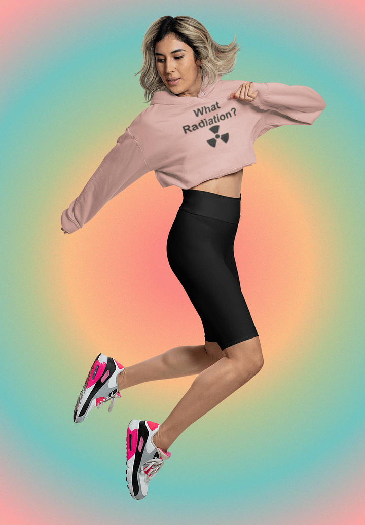 What Radiation? fleece crop hoodie product image (1)