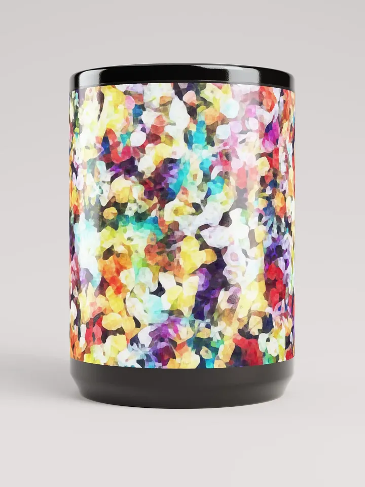 Abstract Graphic | Black Coffee Mug | Impatiens Floral product image (2)