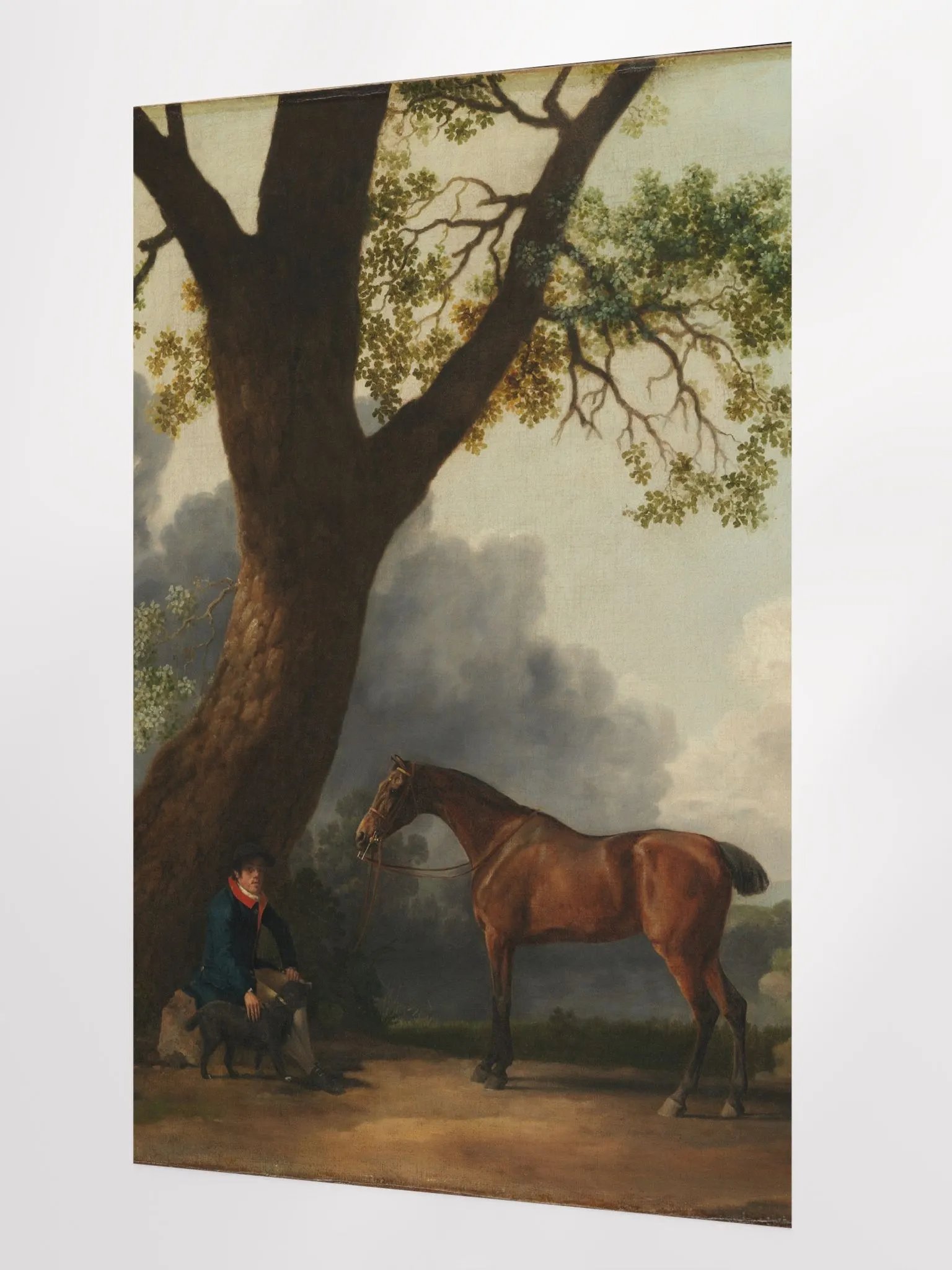Digital copy of The Third Duke of Dorset's Hunter with a Groom and a Dog By George Stubbs British 1768/Enhanced Matte Paper Poster (in) by Allcolor product image (2)