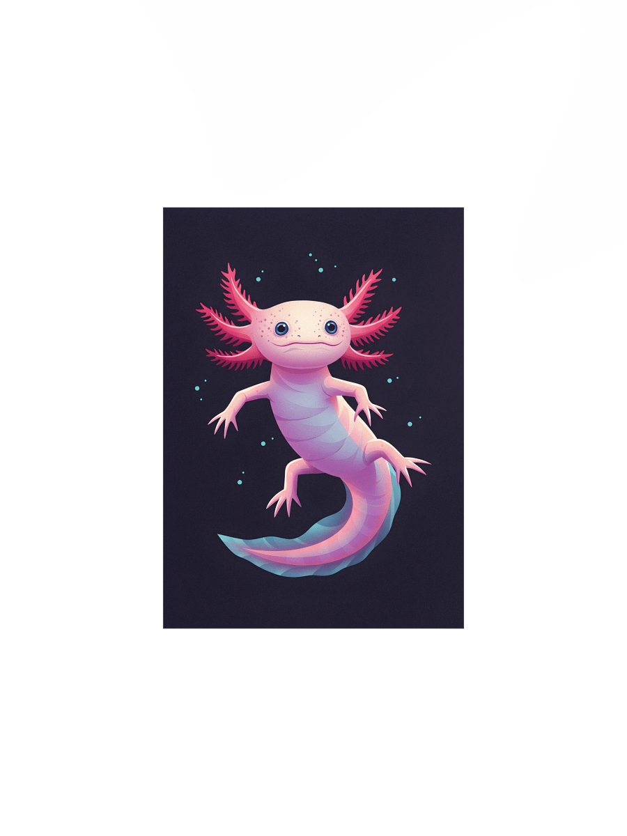 The Axolotl's Aura Art Poster product image (5)