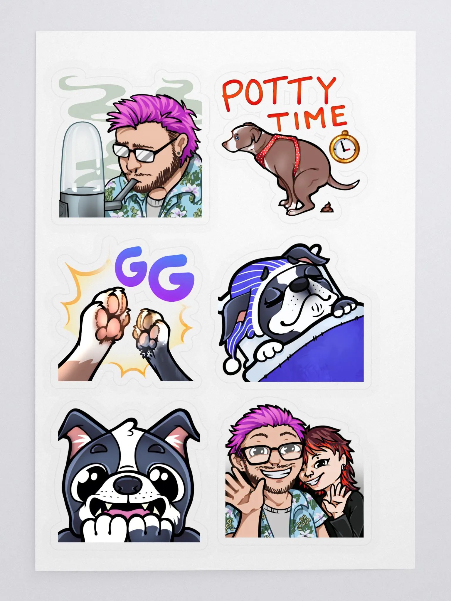 ChromaFeyArt sticker sheet! product image (1)