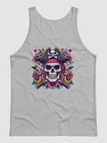 Floral Pirate Skull Tank Top product image (2)