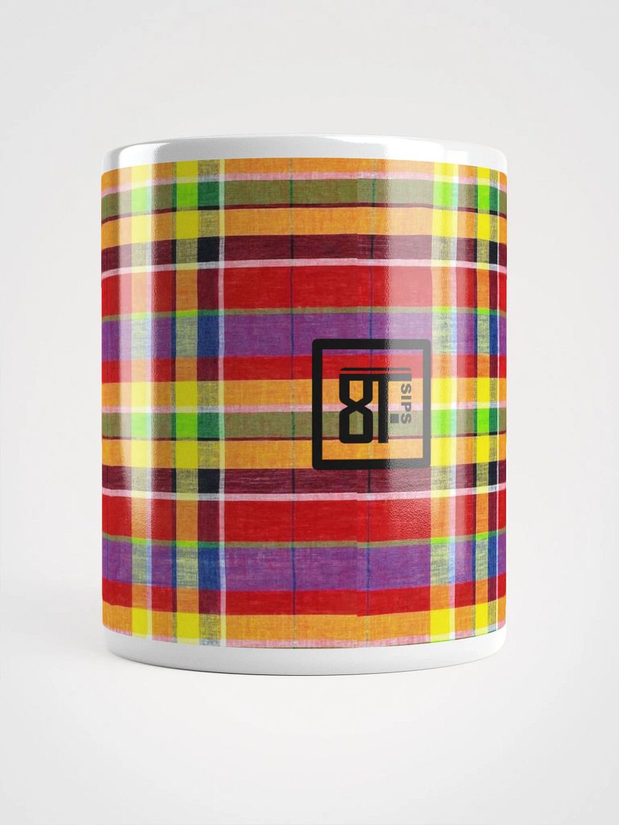 8T Sips Madras White Glossy Mug product image (5)