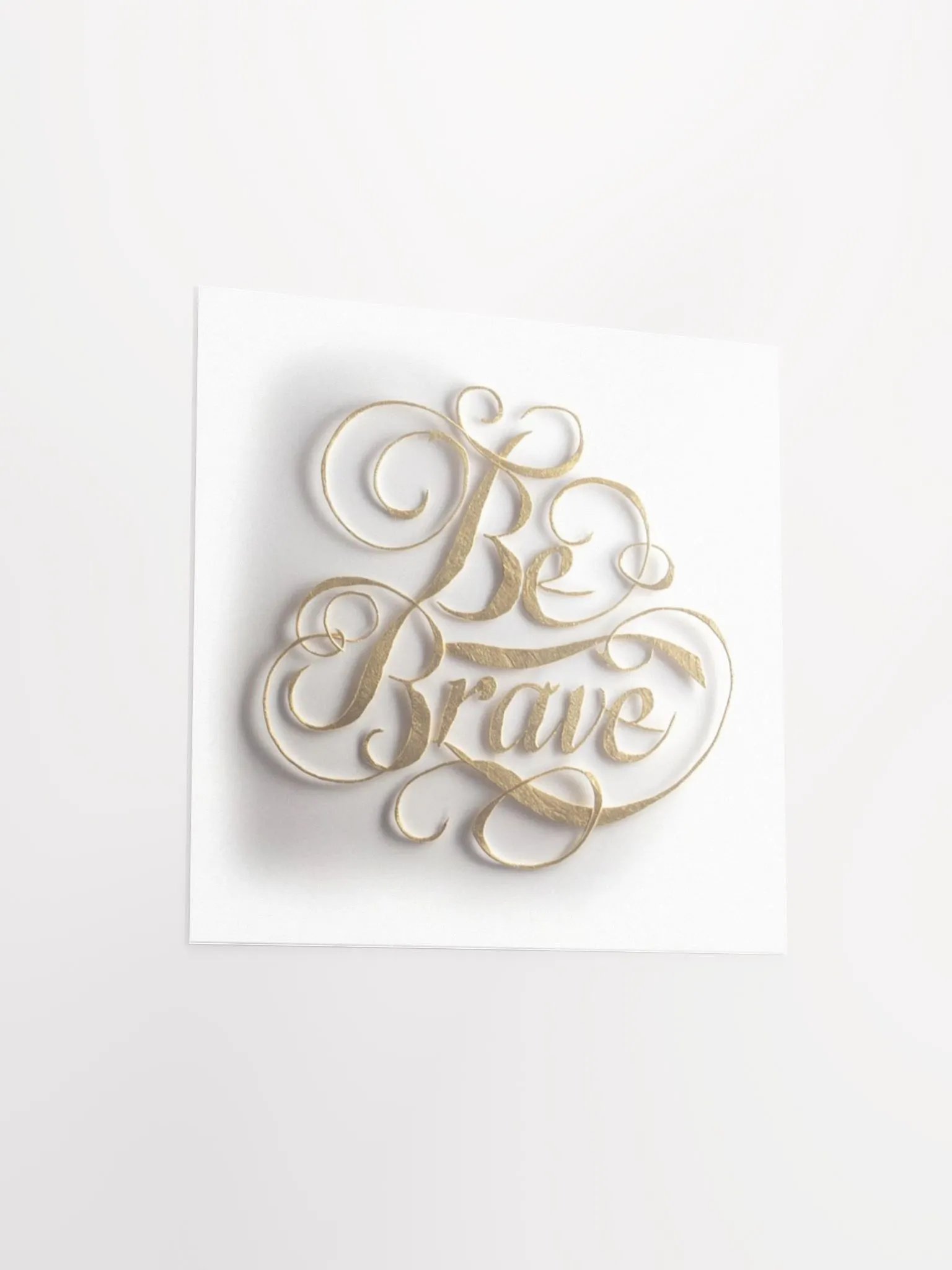 Be Brave - Self-Love Positive Affirmation, Inspirational Wall Art product image (4)