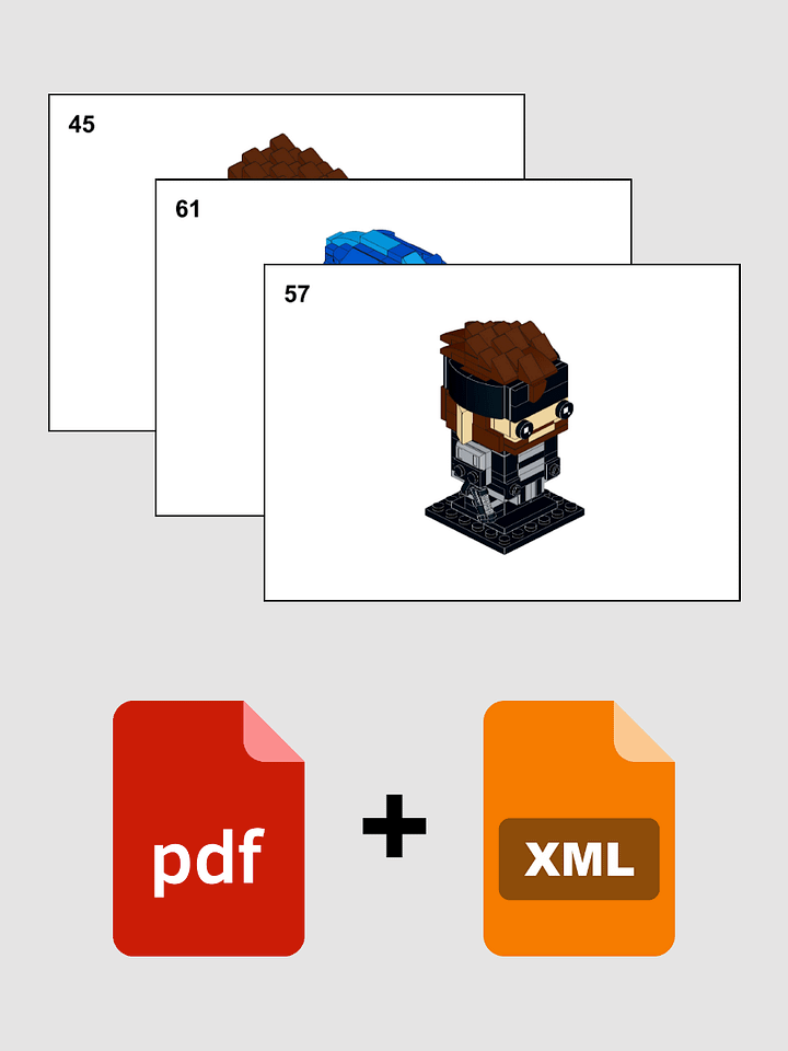 Pix Soldier, Pix Robot Man + Pix Redfield Combo PDF and Parts List product image (2)