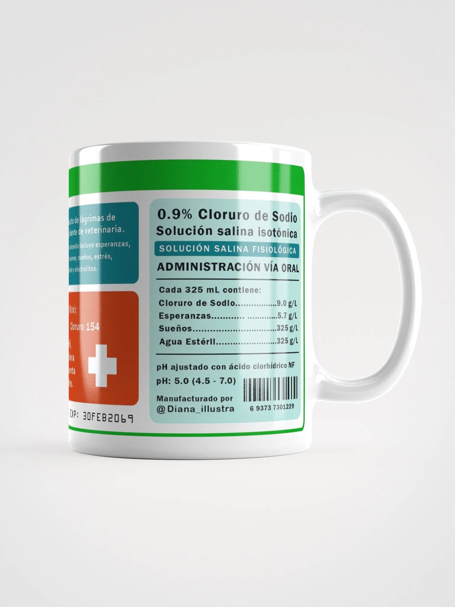 "Lágrimas de estudiante de veterinaria" (SPANISH) Ceramic mug product image (5)
