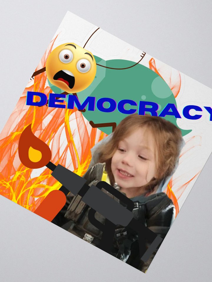 Tiny Democracy Classic Sticker product image (2)
