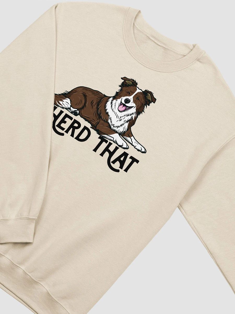 I Herd That Sweatshirt of a Border Collie (Brown) | Funny Shirt for Herding Dog Paw-rents product image (19)