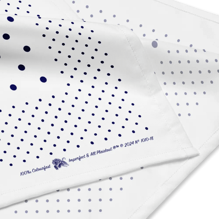 White & Navy Polka Dot Bandana product image (4)