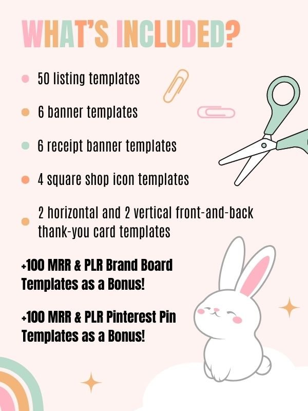 Whimsical MRR/PLR Branding Kit for Etsy product image (10)