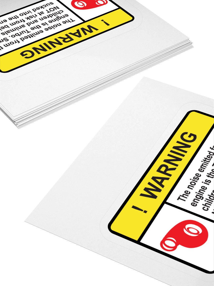 Turbo Warning Sticker product image (4)