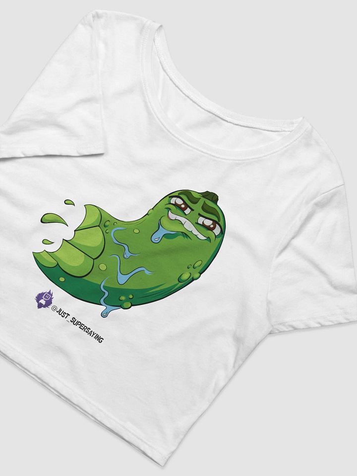 uwu Pickle Crop Tee - White product image (2)