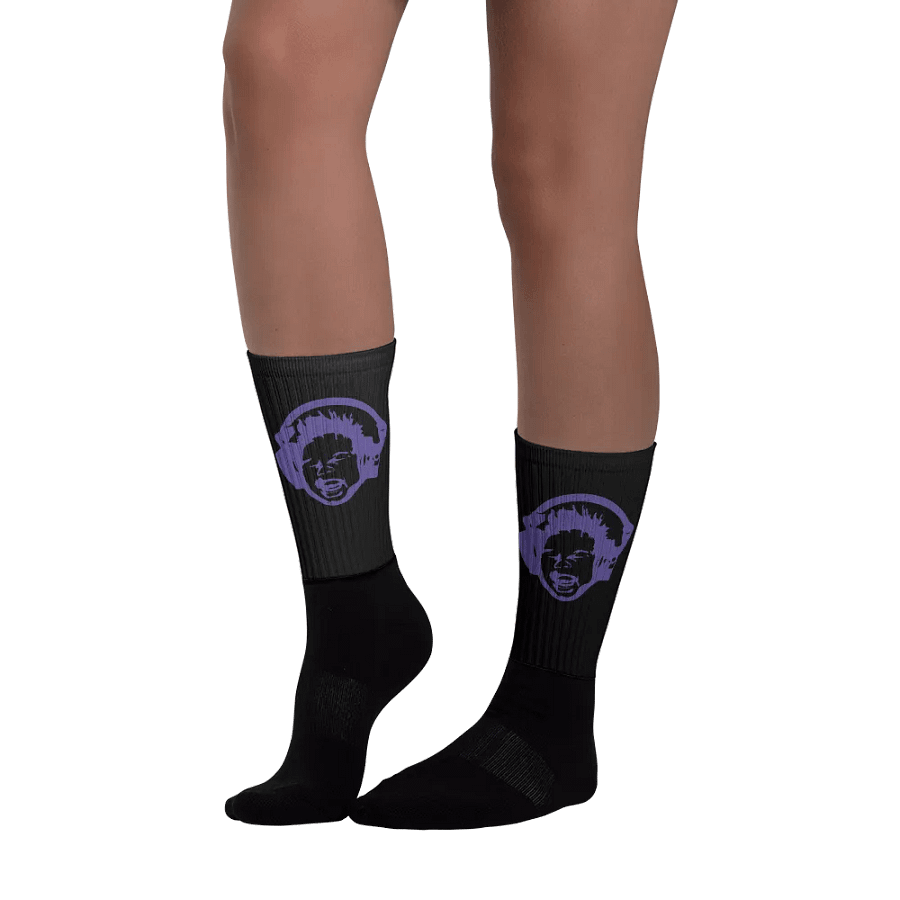 Screaming Baby Socks (Purple print) product image (4)