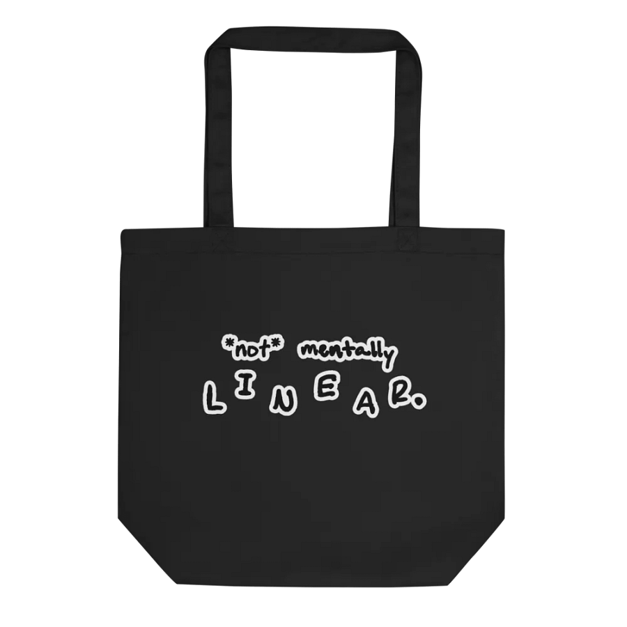 *not* mentally linear (bubble design) tote bag product image (1)