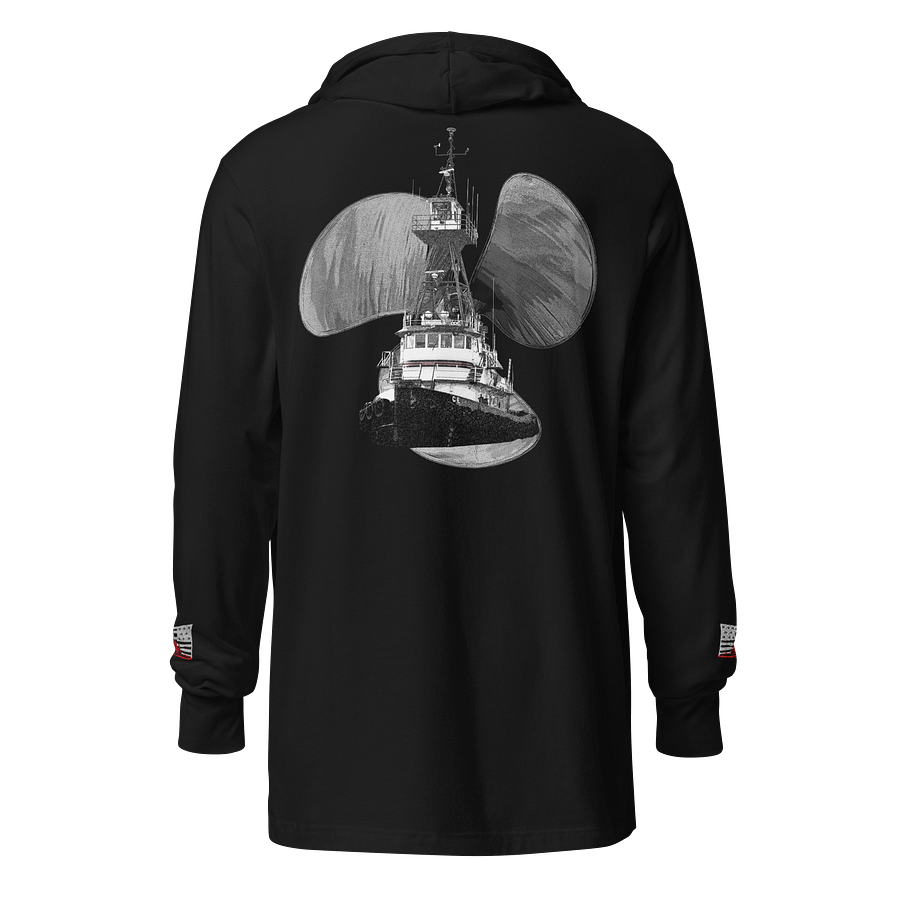 Three blade prop Tug CE Hooded Tee product image (1)
