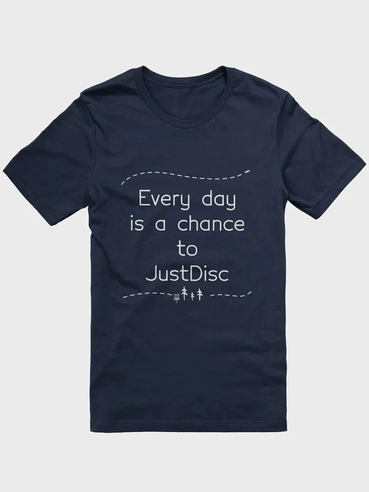 JustDisc Every Day - Gildan Unisex Softstyle T-Shirt (White Logo) product image (1)