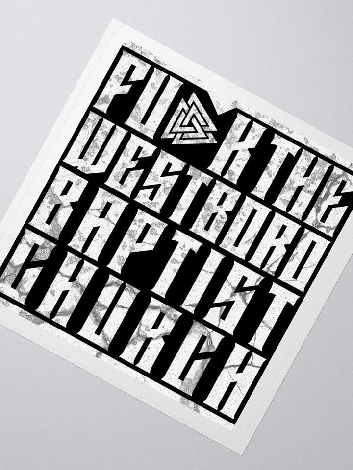 Fu-k the Westboro Baptist Church Alt - Diecut Sticker product image (2)
