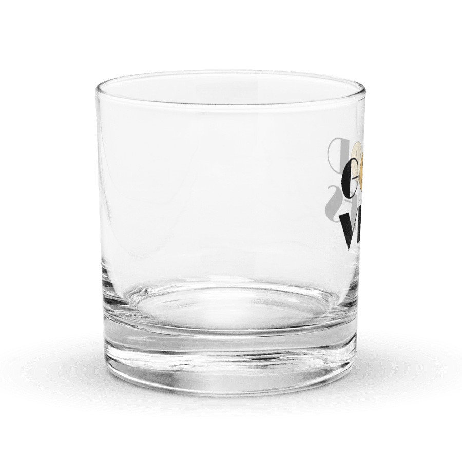 Good Vibes Rocks Glass product image (3)
