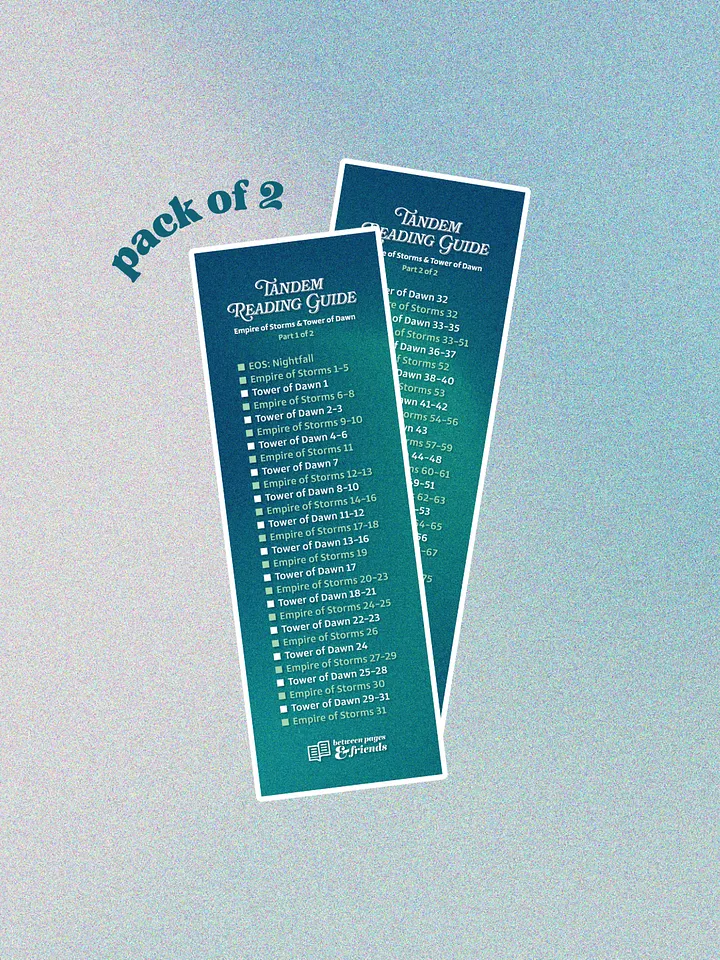 Tandem Read Bookmark Set (jon + kyle's version) product image (1)
